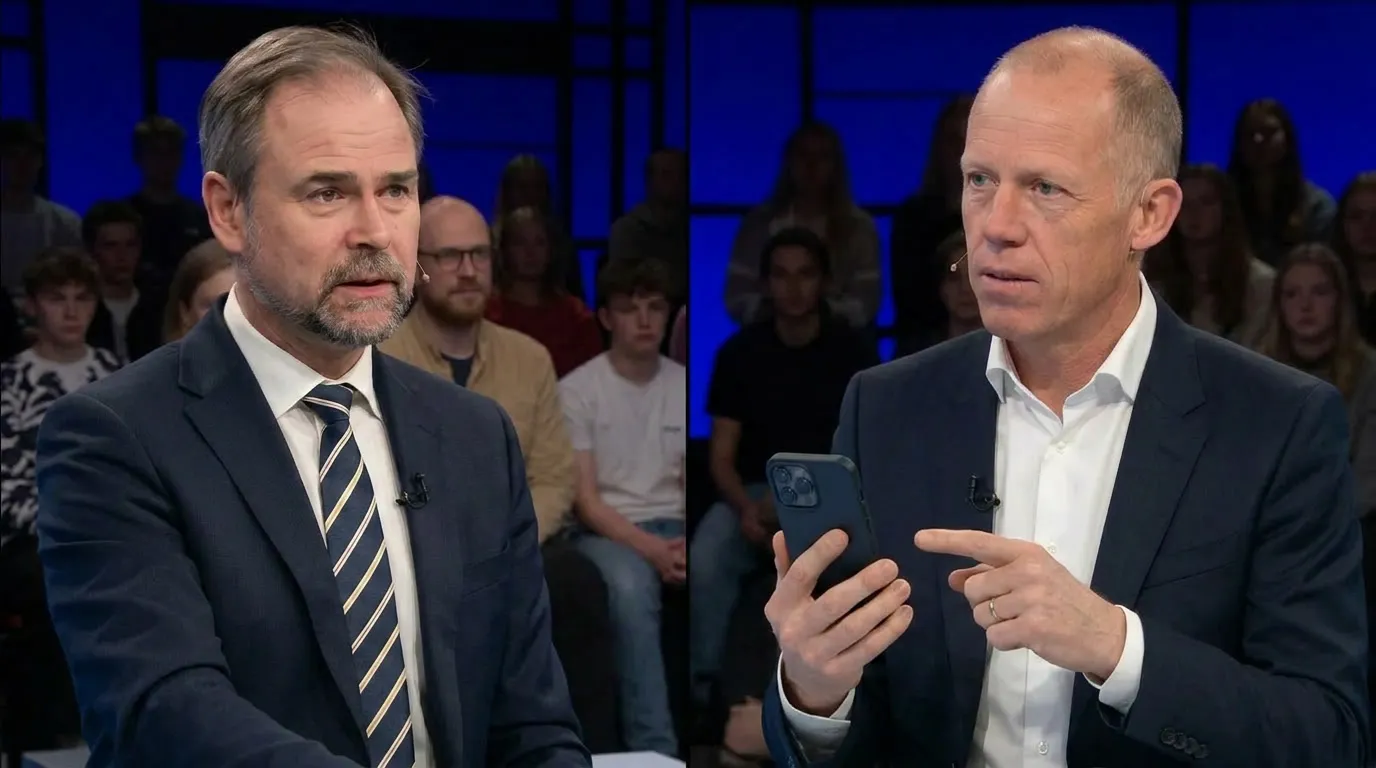 Spetalen viser telefonen